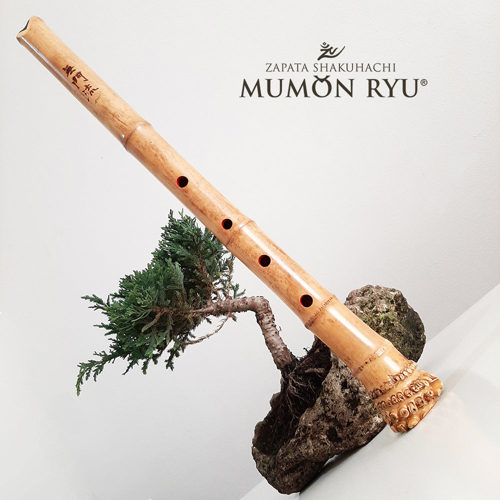 Jiari Shakuhachi Bamboo Flute – Mumon Series | Keys 1.8 D4 | Zapata Signature