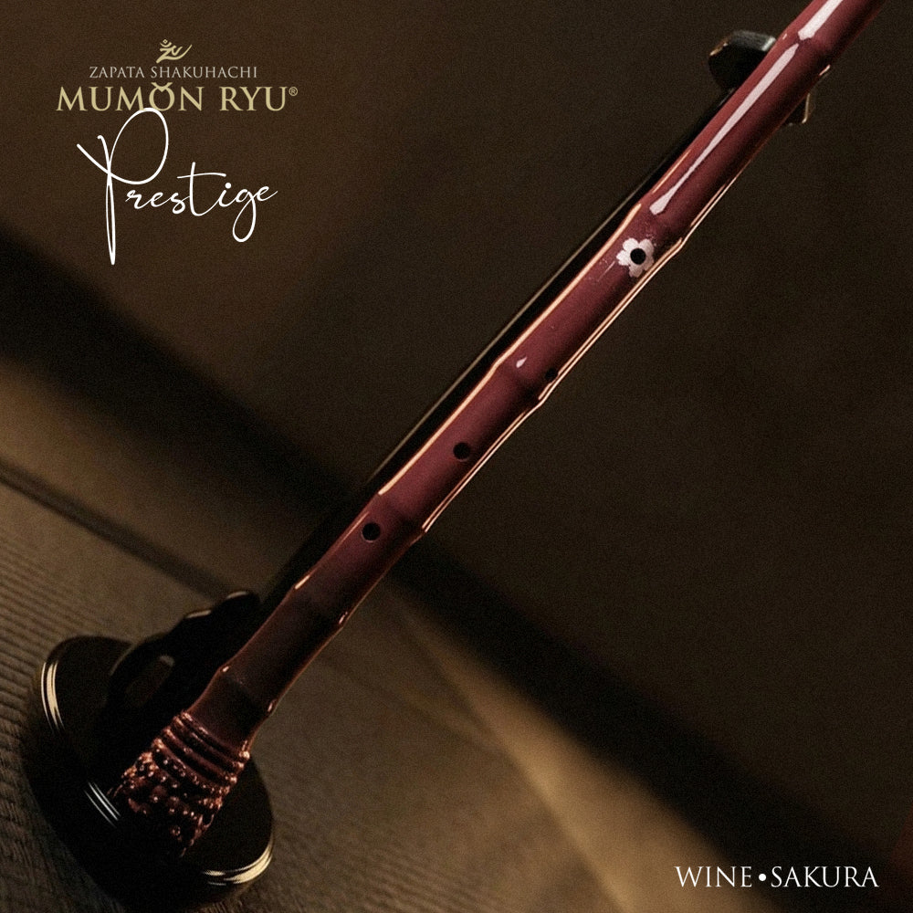 Professional Bass Flute shakuhachi | Prestige Series Wine Sakura | key A3