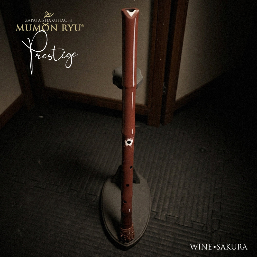 Professional Bass Flute shakuhachi | Prestige Series Wine Sakura | key A3