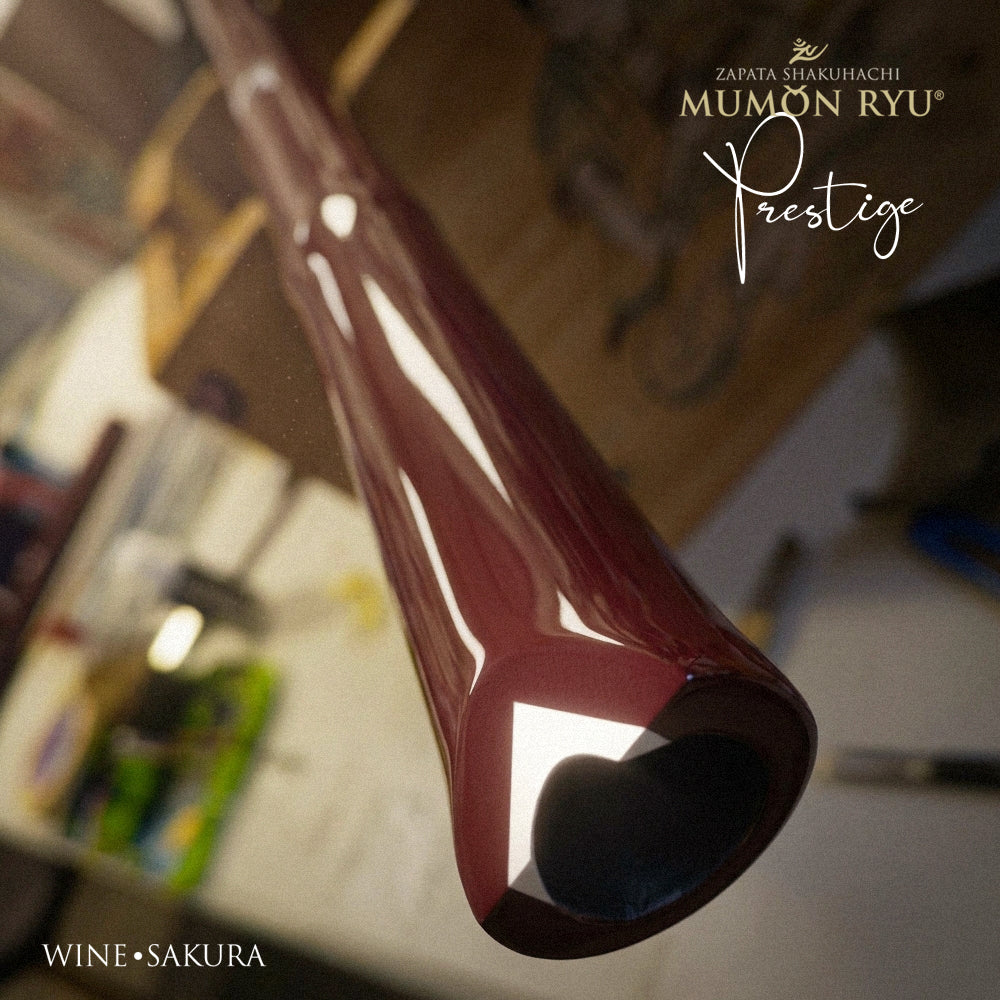 Professional Bass Flute shakuhachi | Prestige Series Wine Sakura | key A3
