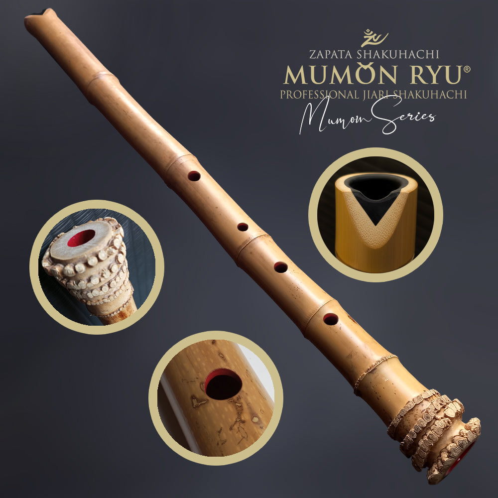 Jiari Shakuhachi Mumon Ryu Series professional bamboo flute