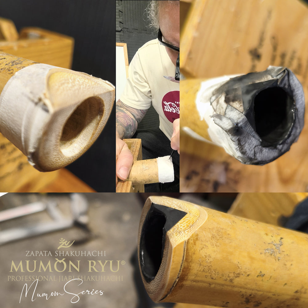 Shakuhachi Koumori bat Mouthpiece designed by Ricardo Zapata Luna - Mumon Ryu