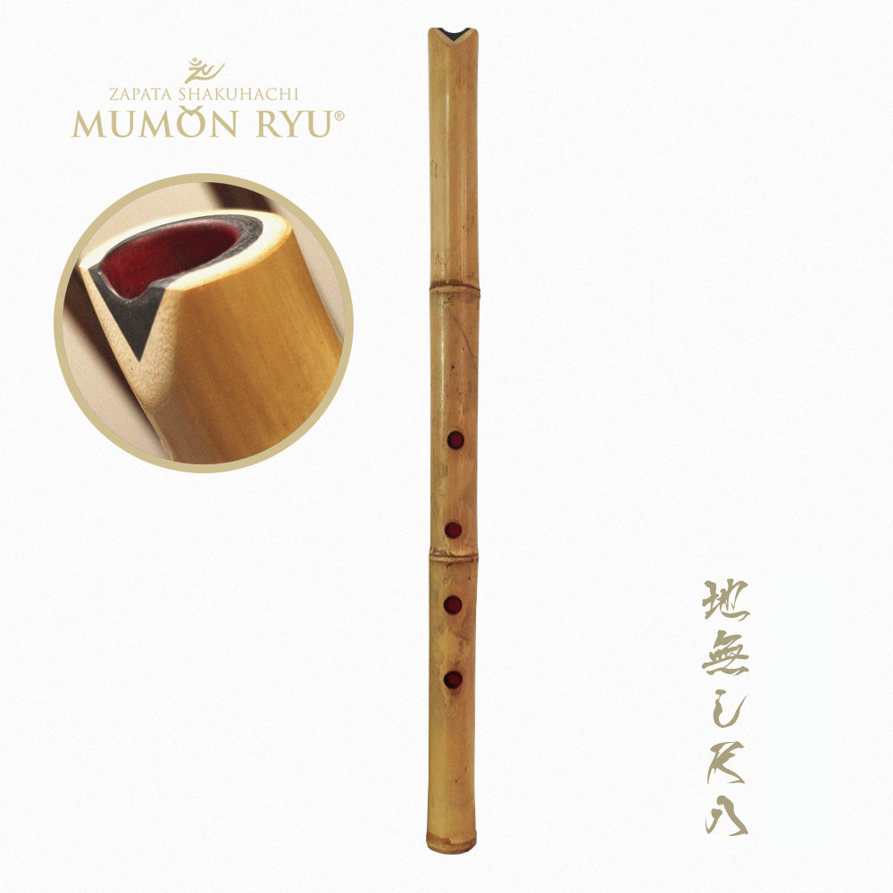 Jinashi Shakuhachi Bamboo Flute – Rootless Series | Key 1.8 D4 | Zapata