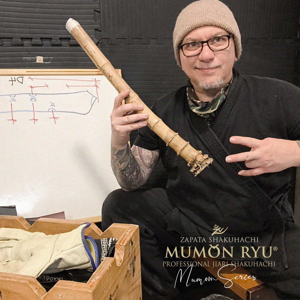 Custom-made jiari shakuhachi Zapata Mumon Ryu Series